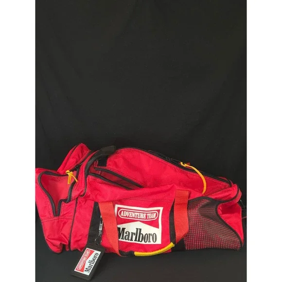 Marlboro Adventure Team Lot of 6 items Cooler & Duffle Bag Fanny Canteen Air Bed